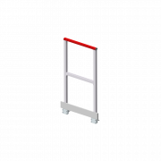 Garde-corps frontal en aluminium