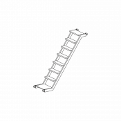 Escalier pour échafaudages roulants en alu SC 60/80