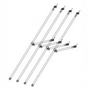 Ensemble 4 stabilisateurs
