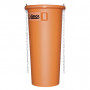 Goulotte orange avec paire chaînes polyéthylène THPM L 1,10m