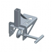 Support sur chevron pour potelet carré 30x30 mm
