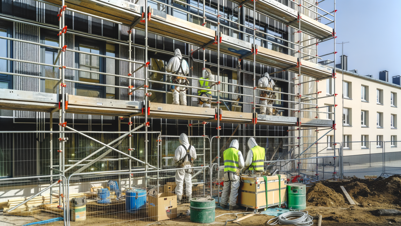 Inspection et contrôle de conformité d'un échafaudage multidirectionnel sur chantier