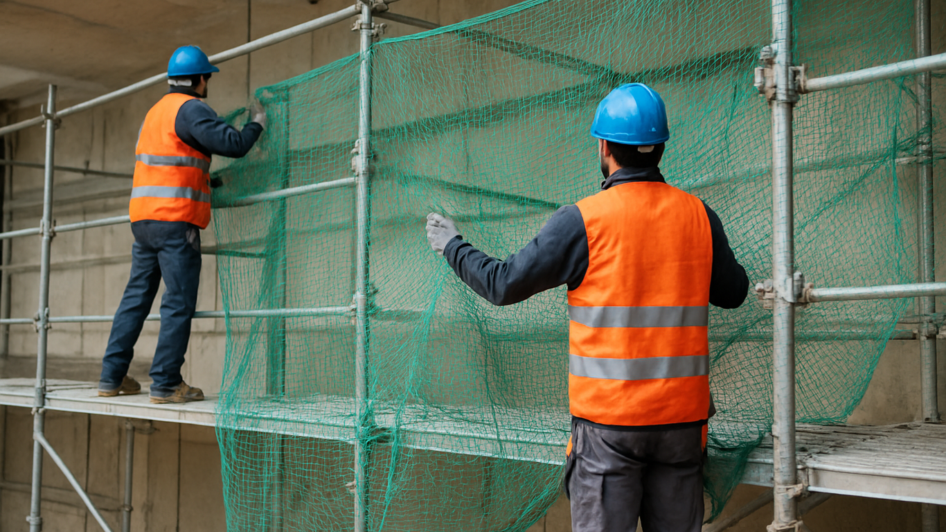 Matériaux innovants pour filets de protection échafaudage