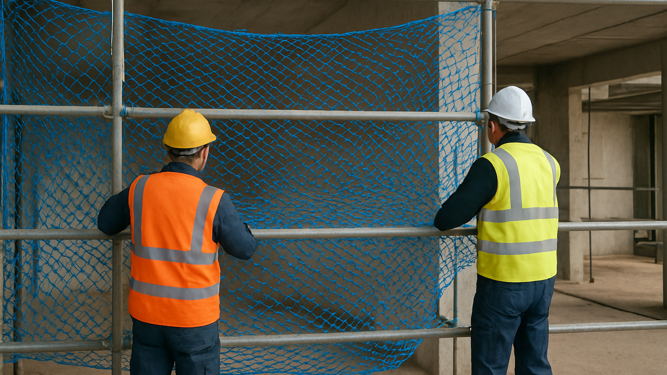 Avantages du filet de protection pour l'espace de travail sur échafaudage