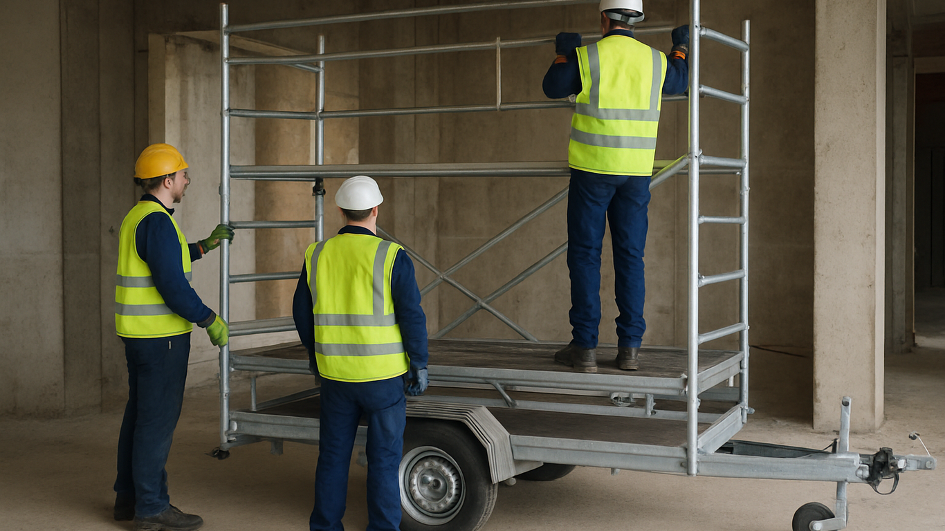 Comment choisir l'échafaudage sur remorque adapté à votre chantier ?