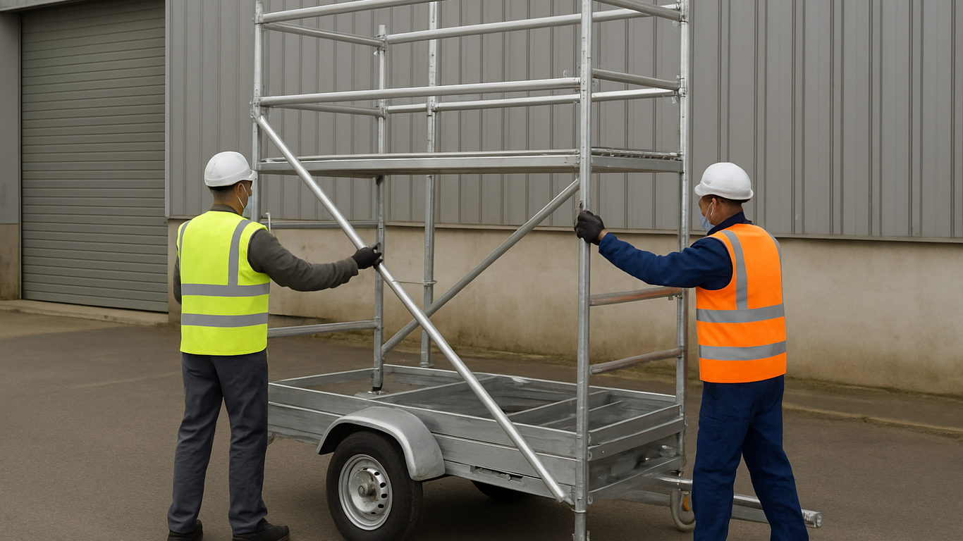 Comment choisir l'échafaudage sur remorque adapté à votre chantier ?