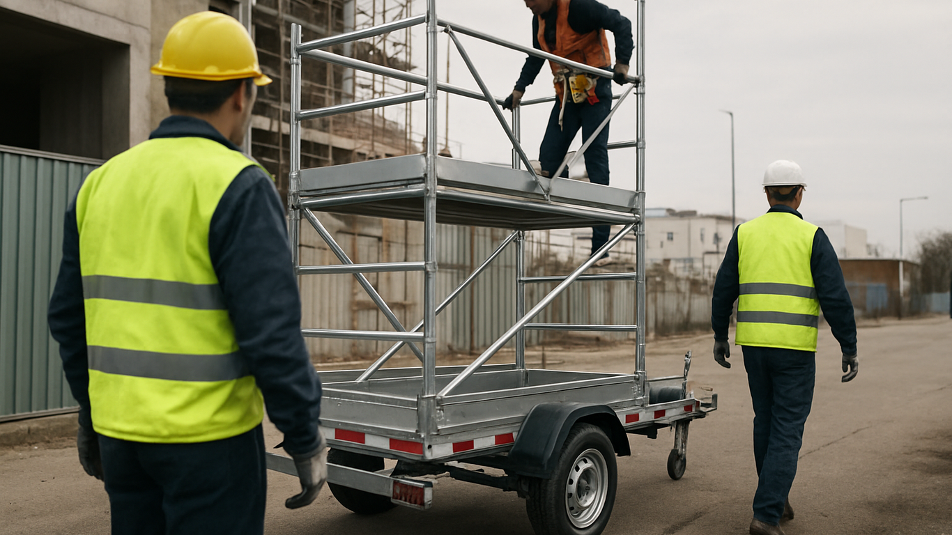 Comment choisir l'échafaudage sur remorque adapté à votre chantier ?