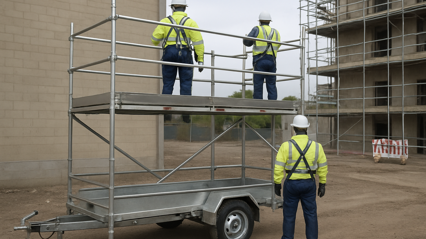 Matériaux et innovations : les dernières avancées pour des échafaudages sur remorque performants