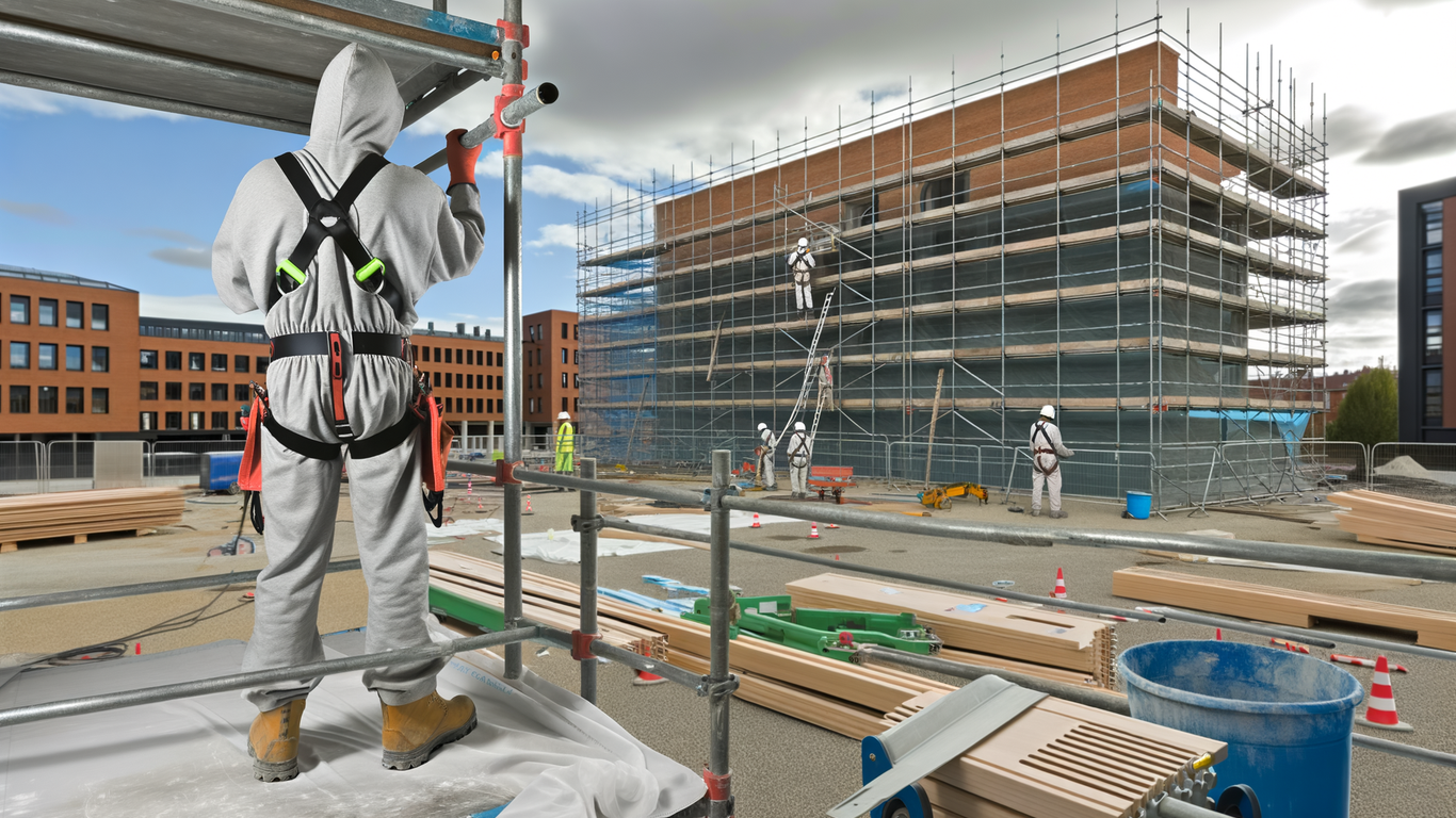 Techniques de montage pour un échafaudage roulant stable