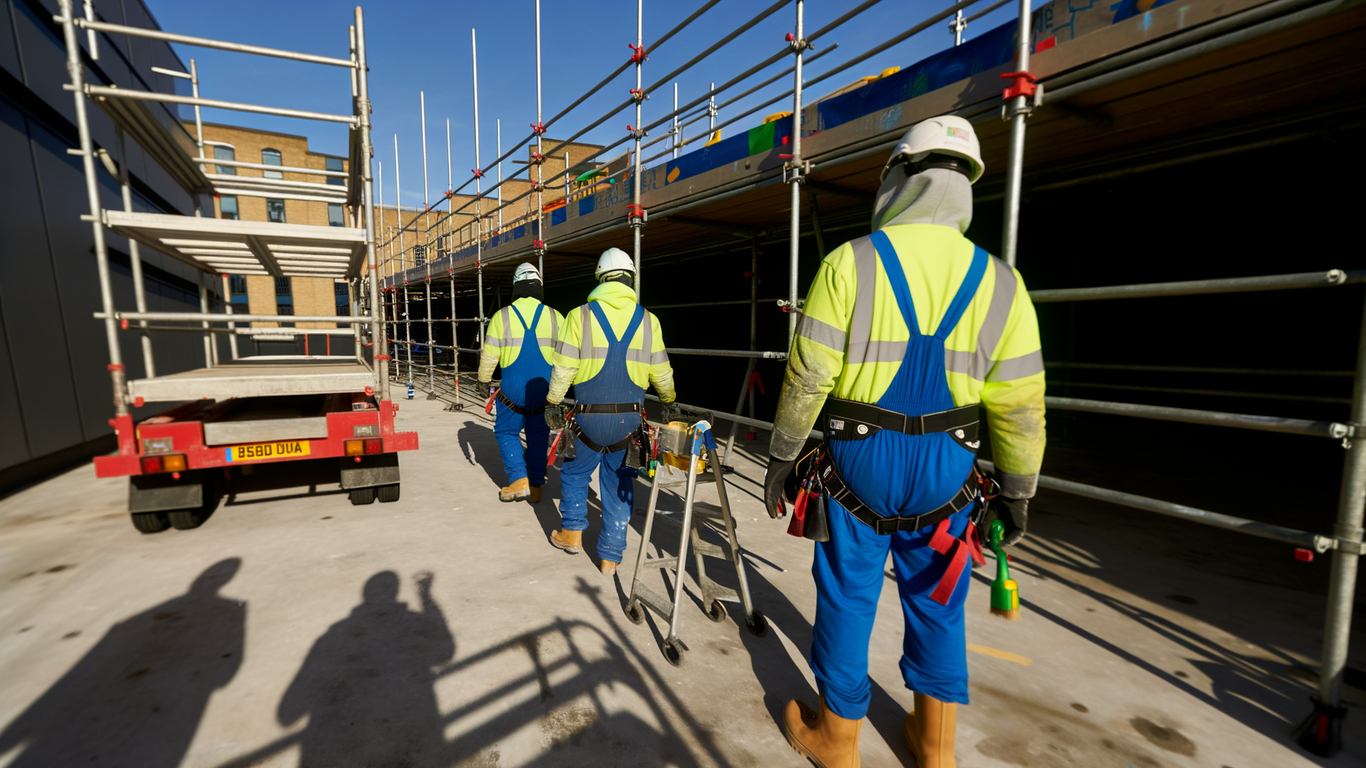 Causes d'accidents sur les chantiers avec échafaudages roulants