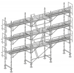 Échafaudage façadier AERIS 45 - Lot 80 m2