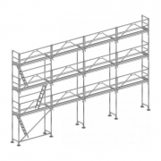Echafaudage façadier Comabi R200 Aluminium - Lot 104 m2