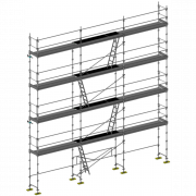 Échafaudage façadier DUO-45 - Lot 100 m2
