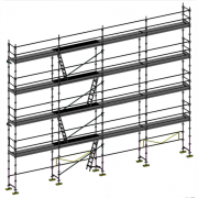Echafaudage façadier DUO-45 - Lot 130 m2