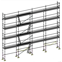 Echafaudage façadier DUO-45 - Lot 130 m2 Echafaudage façadier DUO-45 - Lot 130 m2