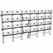 Échafaudage façadier DUO-45+ - Lot 190 m2