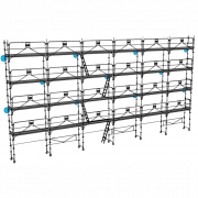 Échafaudage façadier DUO-45+ - Lot 190 m2