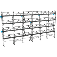 Échafaudage façadier DUO-45+ - Lot 190 m2 Échafaudage façadier DUO-45+ - Lot 190 m2