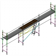 Echafaudage façadier DUO-45 - Lot 40 m2