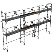 Échafaudage façadier DUO-45 + - Lot 60 m2