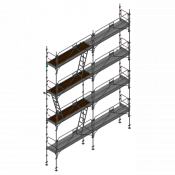 Echafaudage façadier DUO-45 - Lot 63 m2