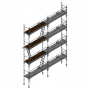 Echafaudage façadier DUO-45 - Lot 63 m2