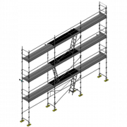 Echafaudage façadier DUO-45 - Lot 80 m2