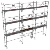 Échafaudage façadier DUO-45+ - Lot 80 m2
