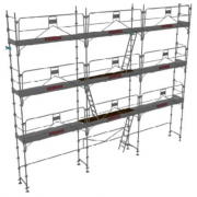 Échafaudage façadier DUO-45+ - Lot 80 m2