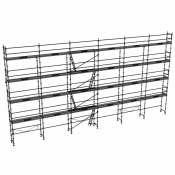 Echafaudage façadier DUO 45 - Lot de 190m2