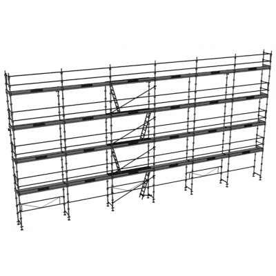 Echafaudage façadier DUO 45 - Lot de 190m2