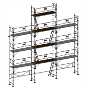 Échafaudage façadier DUO-45+ - Lot pignon 100 m2