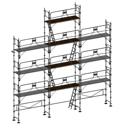Échafaudage façadier DUO-45+ - Lot pignon 100 m2