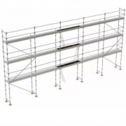 Echafaudage façadier R200 BUDGET acier - Lot 128 m2