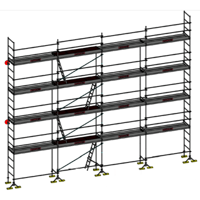 Echafaudage de maçon DCM-49 - Lot de 130 m2