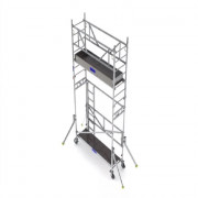 Échafaudage BANCHALU roulant en aluminium de 7,30 à 9,30m