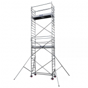 Échafaudage roulant aluminium DOCKER 85 - 2,05 m / Version Garde-corps