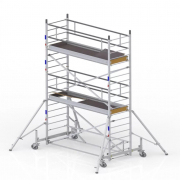 Échafaudage roulant en alu pour usage intensif et location ecopro EC 200 de 3 à 6m