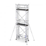 Échafaudage roulant en alu pour usage intensif et location IP 300 de 11,30 à 13,30m