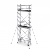 Échafaudage roulant en alu pour usage intensif et location IP 300 de 7,30 à 10,30m