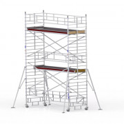 Échafaudage roulant grande largeur en alu pour usage intensif TL 200 de 11,30 à 13,30m