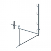 Console de façade acier 1 m traversée de mur