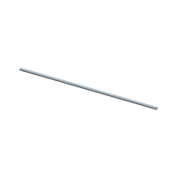 Lisse acier L 1,70m Ø 30mm pour potelets à clavette avec pince Lisse acier L 1,70m Ø 30mm pour potelets à clavette avec pince