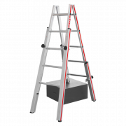 Échelle double pour escaliers de 2,77 à 3,55m