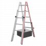 Échelle double pour escaliers de 2,77 à 3,55m