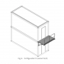 Coursive Acier pour container Galvanisée 2KN largeur 1000mm 1250mm , Garde-Corps Sécurisée