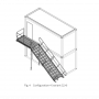 Escalier Conteneur Norme EN 12811 Acier Galvanisé 2KN