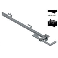 Ensemble potelet + pince dalle pour garde-corps 1200 mm