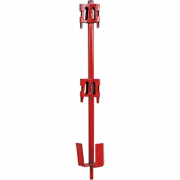 Garde corps de réservation d'angle avec potelet pour bloqueur