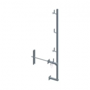 Garde-corps universel avec traversée pour mur de 25 cm